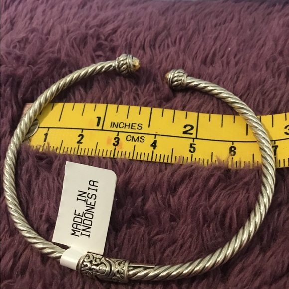 NWT Artisan Crafted Samual B 18K & Sterling Silver Flexible Hinged Bracelet - Picture 8 of 14